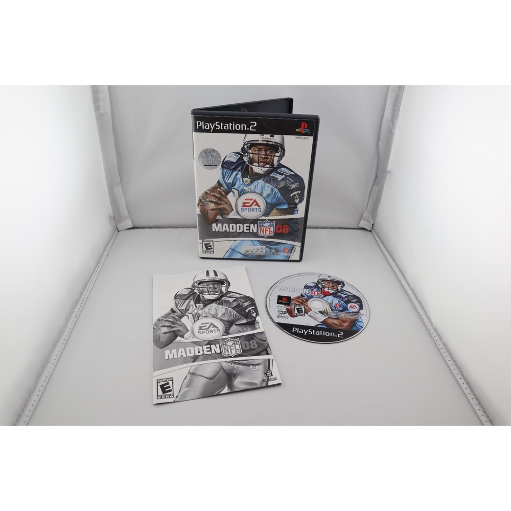 Madden NFL 08 (Sony PlayStation 2, PS2, 2007) CIB Complete Tested and Working‎